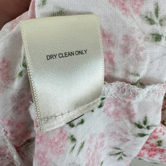 Altar'd State Pink Floral Tier Carlee Mini Dress Smocked Cottage Core Size Small - Picture 9 of 9